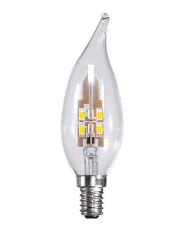 Candle LED Bulb Flame Tip Clear