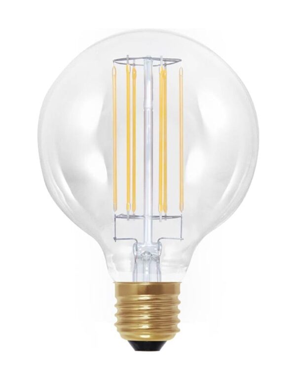 6 Watt Dimmable G95 Clear LED Long Filament Globe