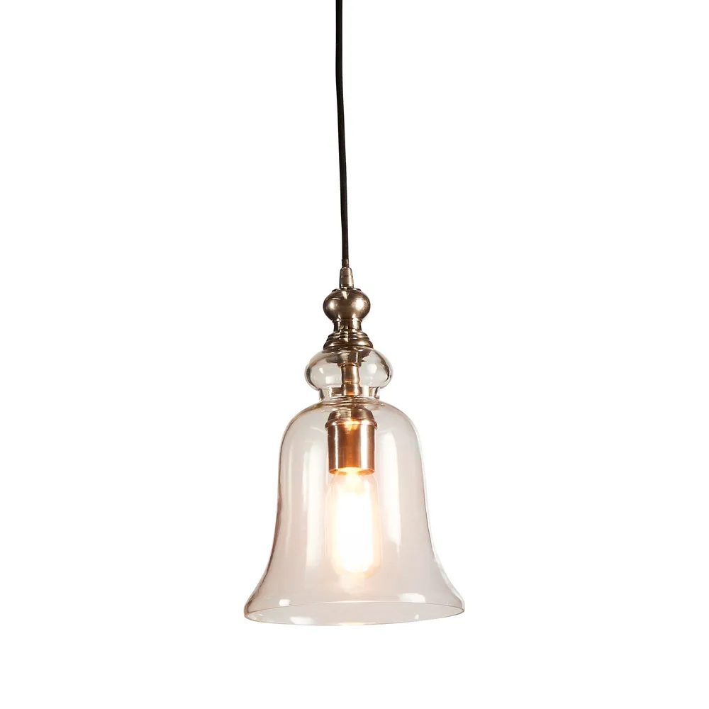 brass tulip pendant light