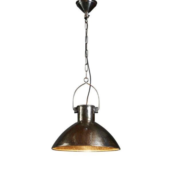 Industrial Antique Silver Pendant Light