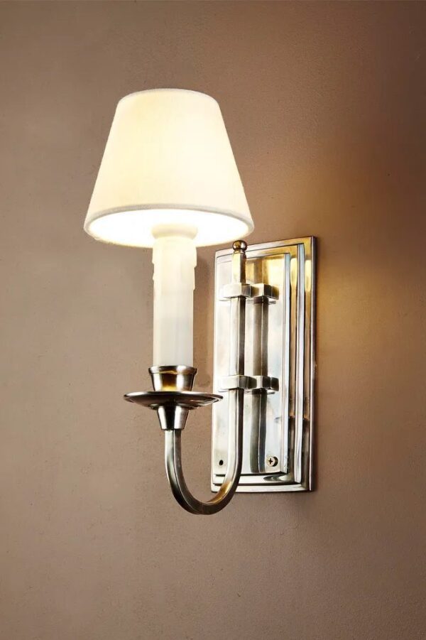 Blacksmith Antique Silver Wall Light