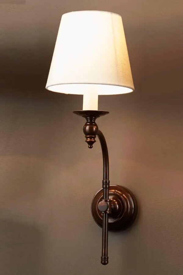 Classic Bronze Curved Wall Light