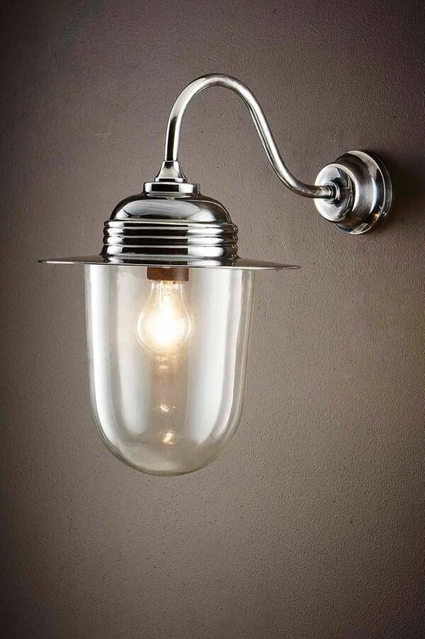 Classical Large Glass Outdoor Wall Light