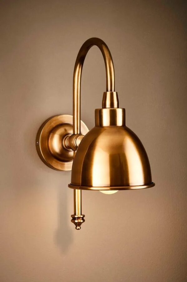 Curved Long Arm Wall Light