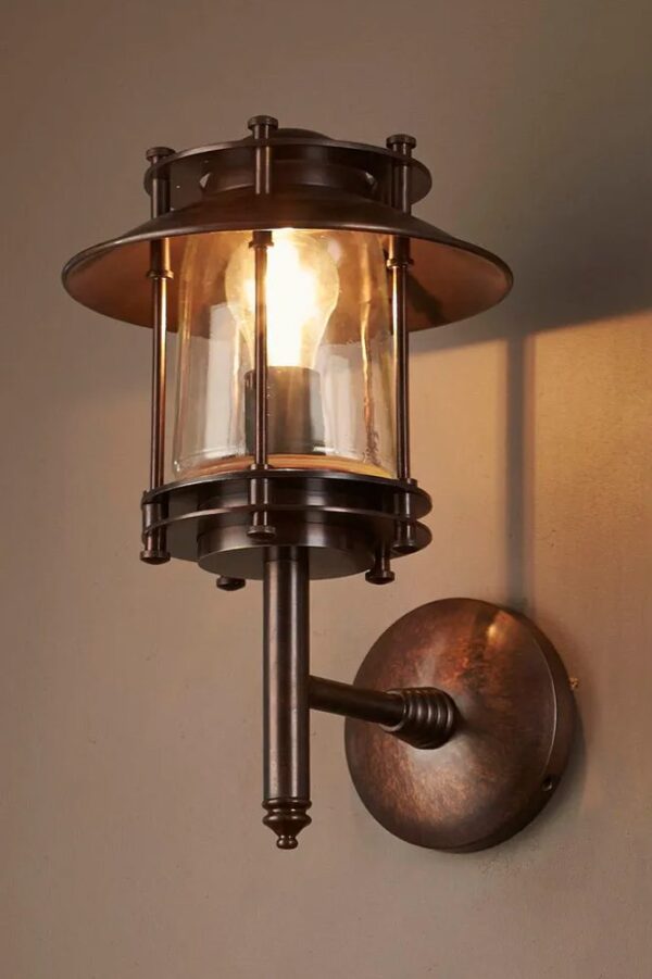 Rounded Lantern Outdoor Wall Light