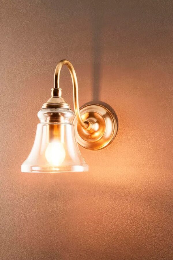 Tulip Curved Arm Wall Light