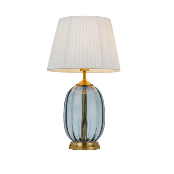 Perla Blue Glass Table Lamp