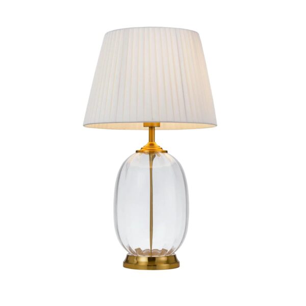 Perla Clear Glass Table Lamp