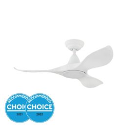 Noosa 40 DC Ceiling Fan with LED Light Matte White